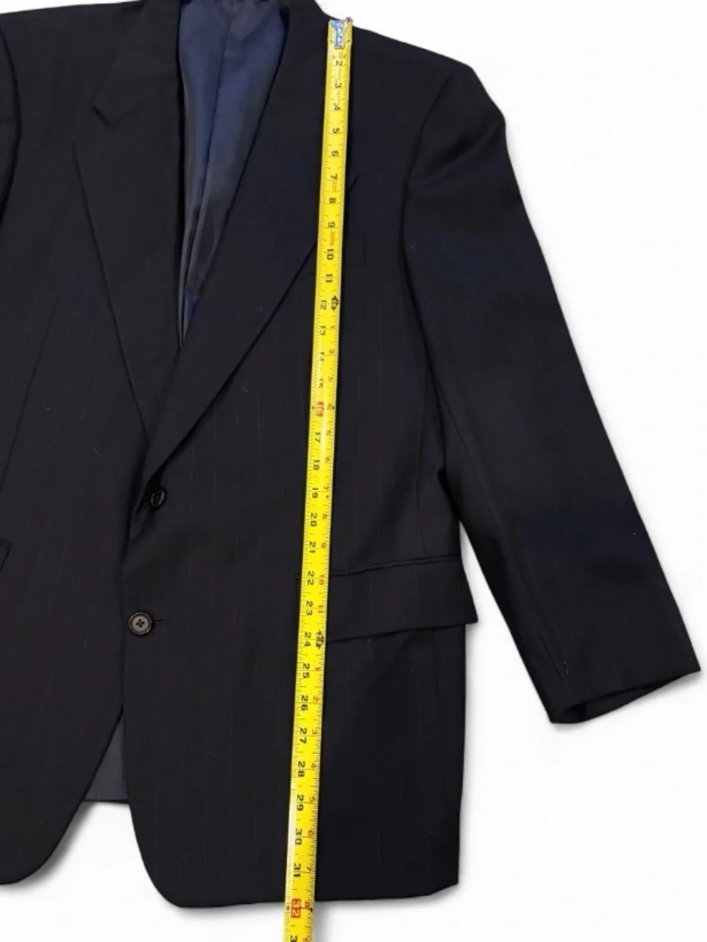 Hickey Freeman pinstripe Nordstrom Canterbury 100% Wool Union Made Suit
